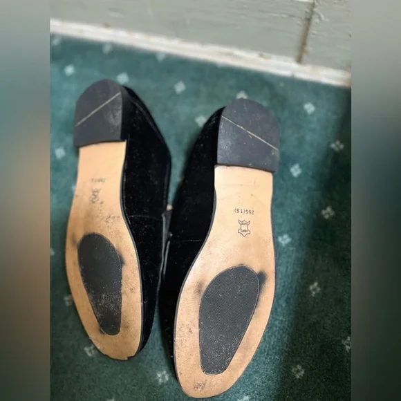 Black velvet loafer - Picture 3 of 4